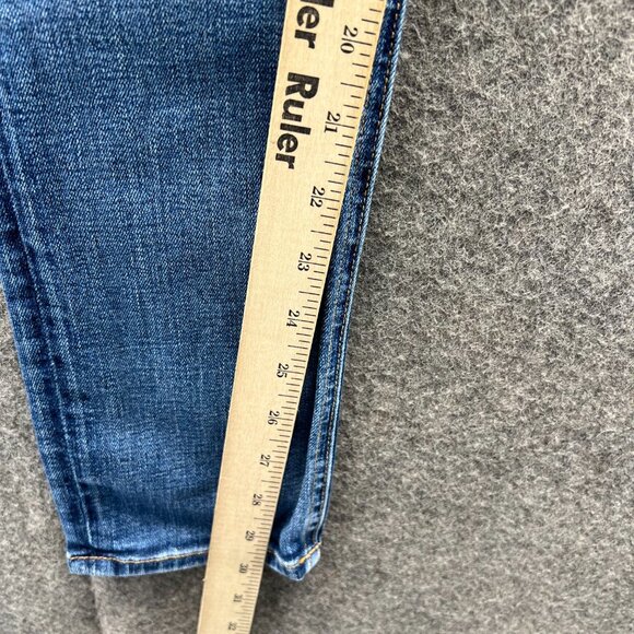 Rag & Bone Jeans Womens 29 Blue Distressed Skinny Denim Intermix Ripped USA - Picture 5 of 10